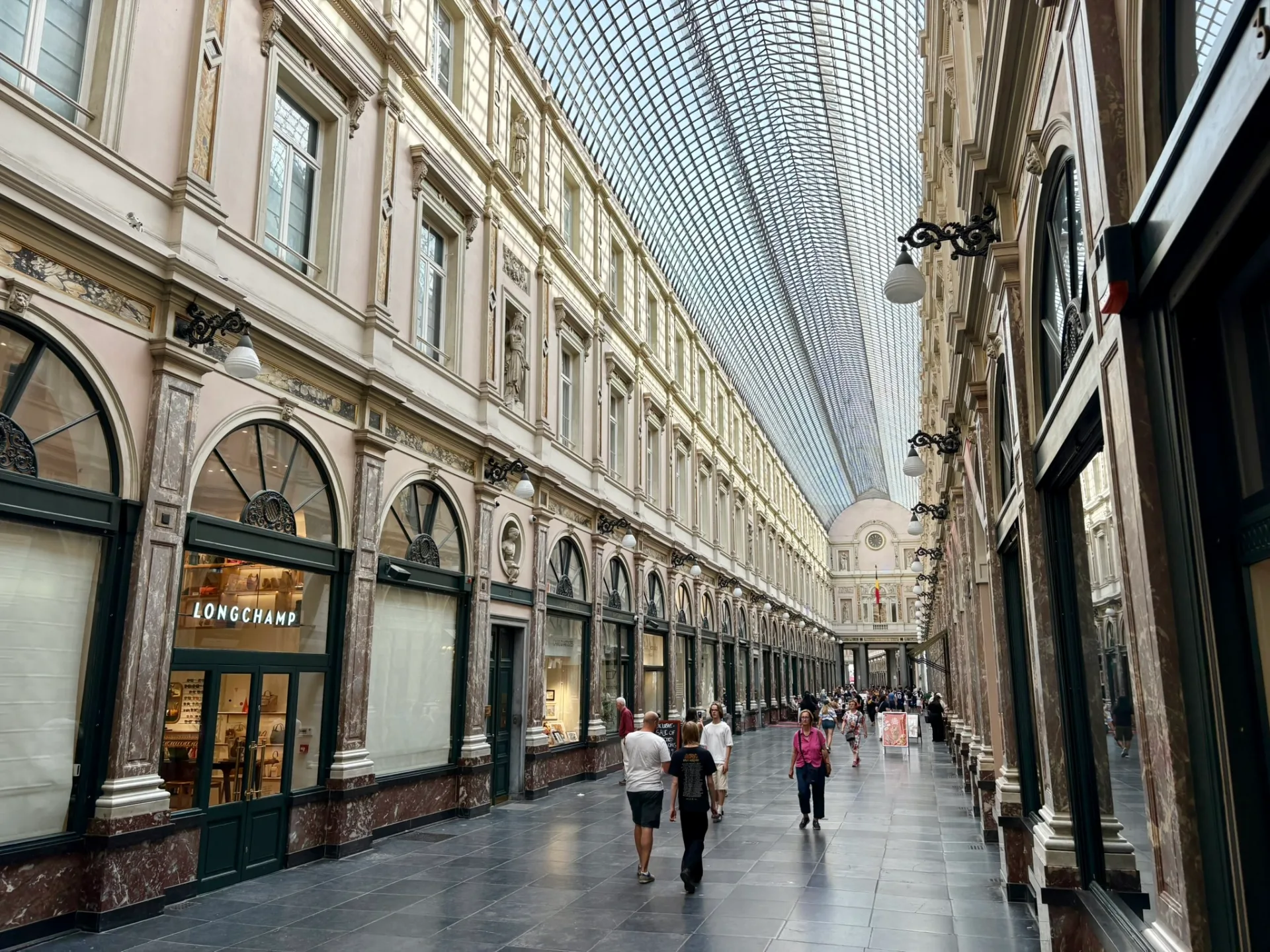 la gallerie royale dans le centre historique de Bruxelles