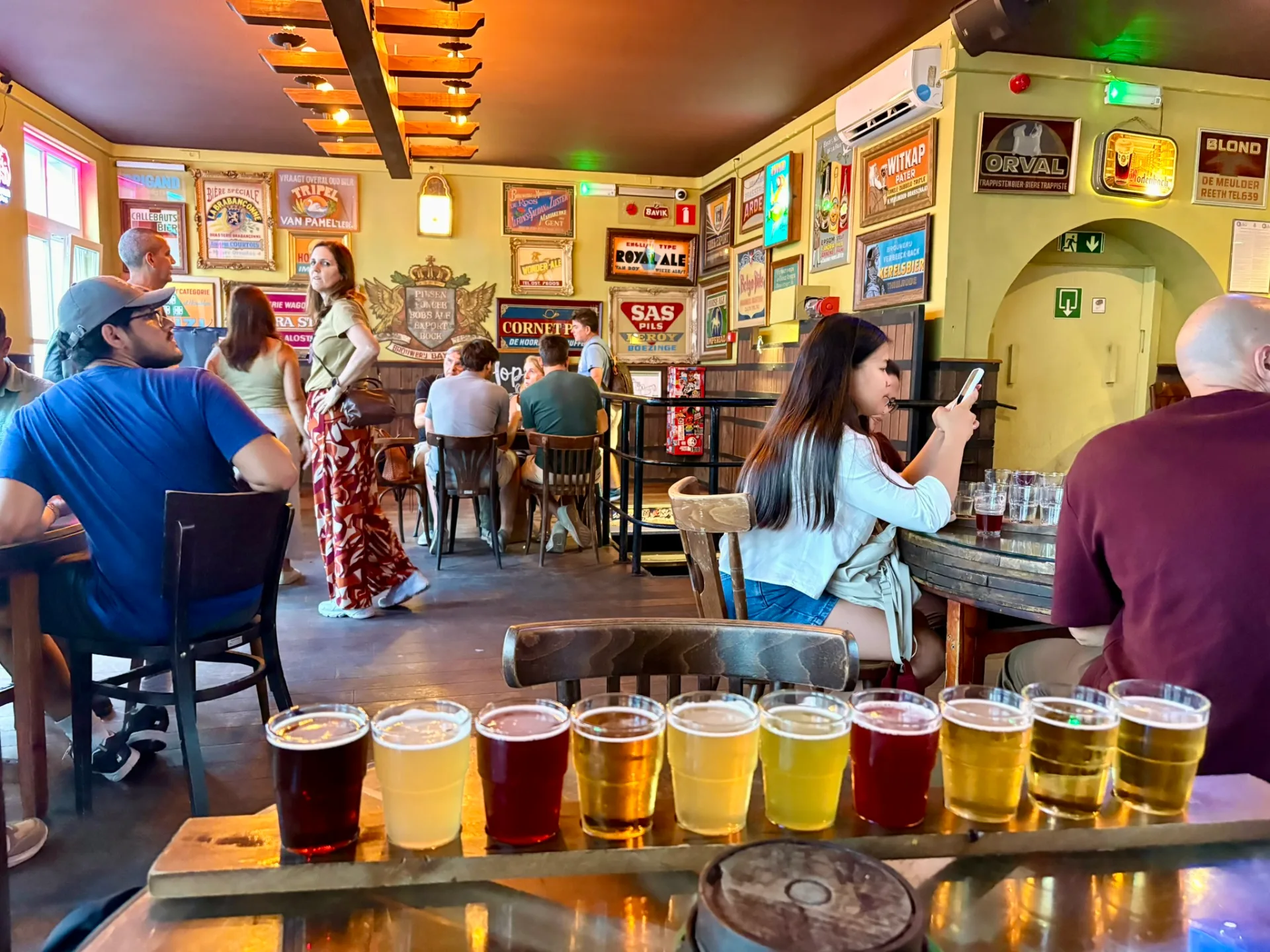 Le mêtre de bière pour découvrir les bières de Belgique au delirium