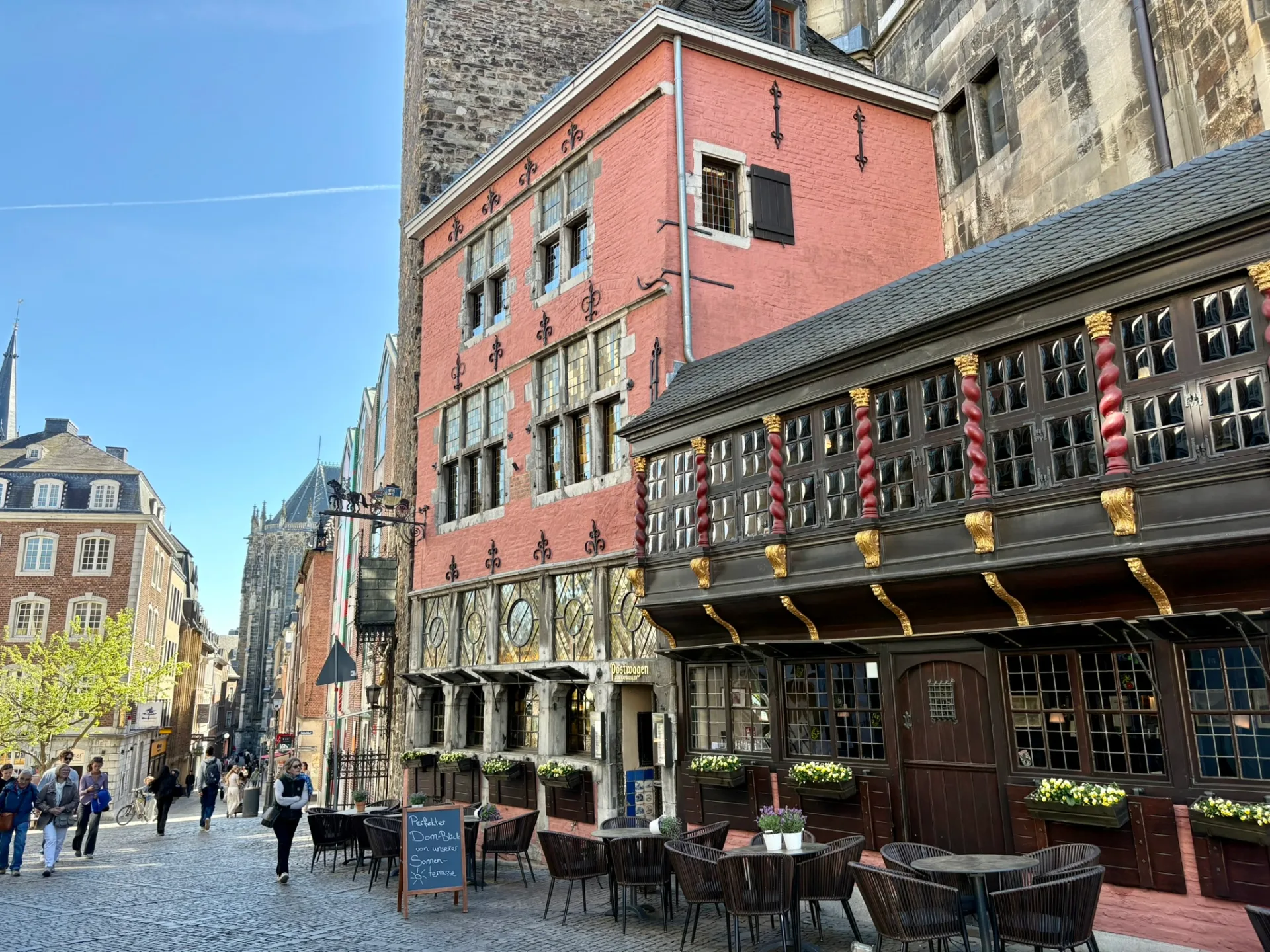 Rue du centre historique d'Aix-la-Chapelle
