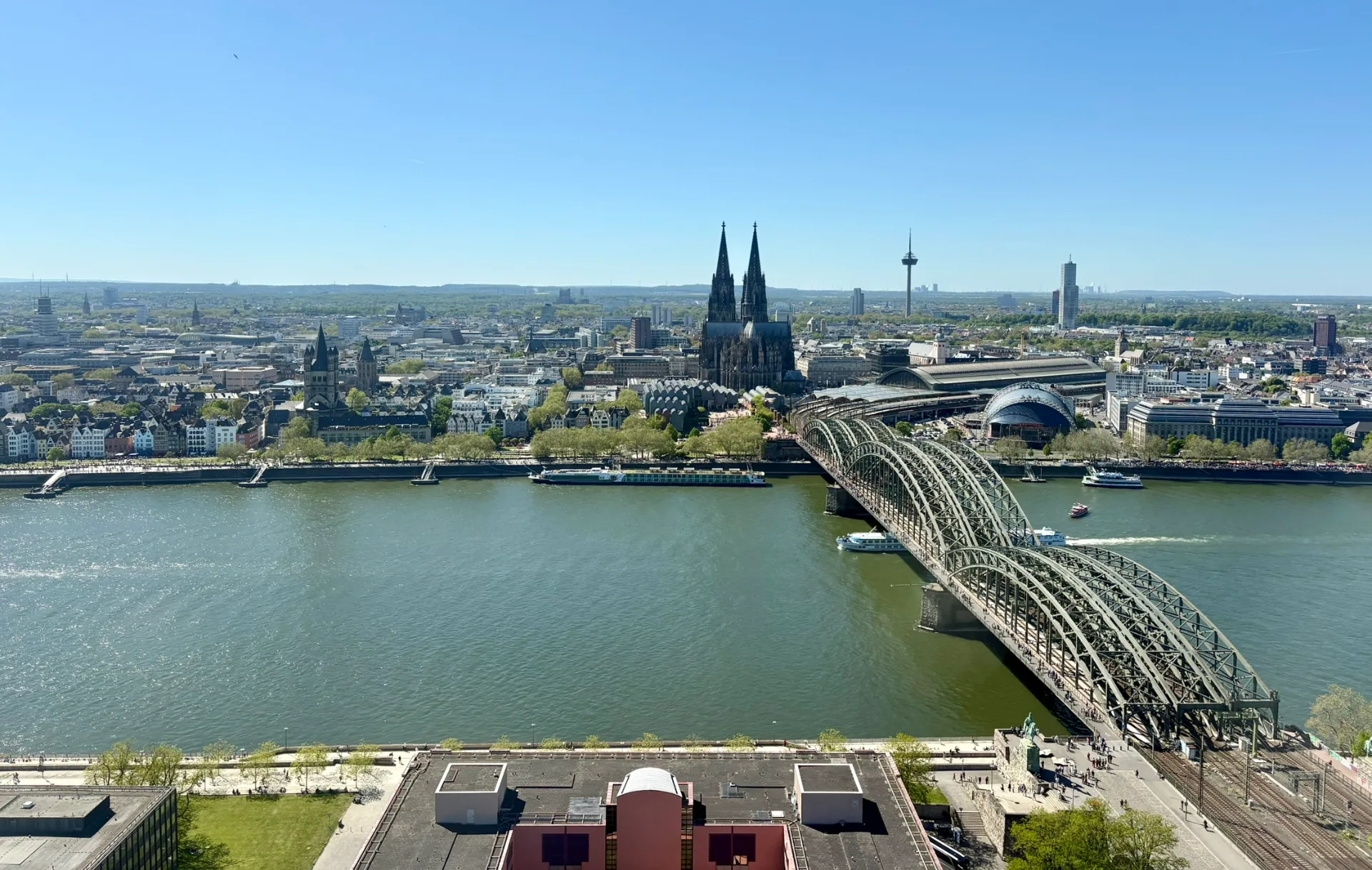 Vue depuis la tour panormaique du quartier Deutz