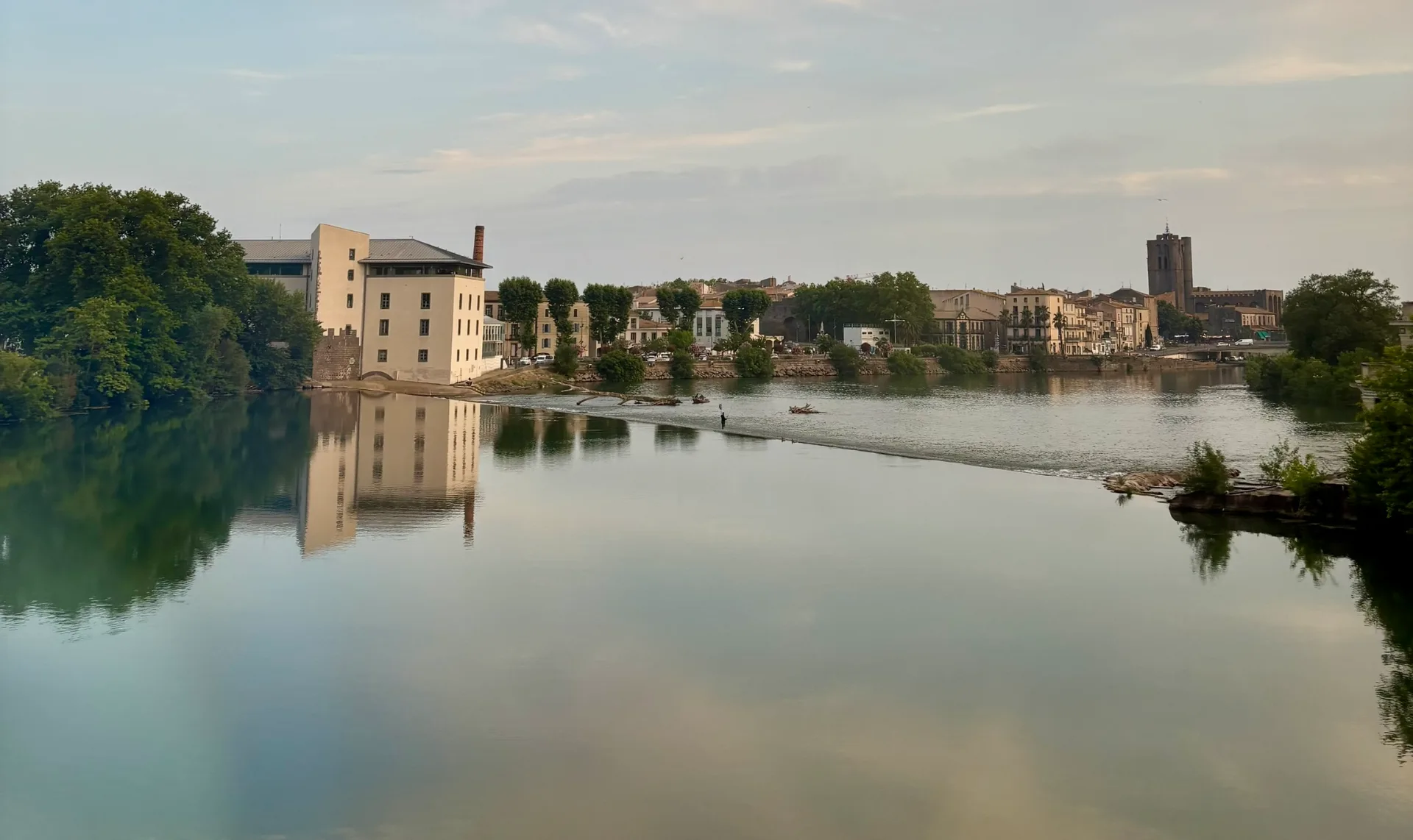 Arrivée à Agde, ville d'arrivée de la Via Rhôna